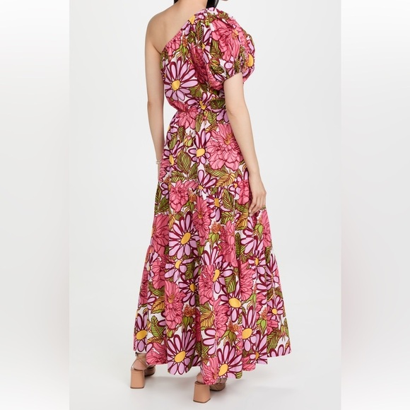 SFW One Shoulder Puff Sleeve Maxi Dress - small - worn once - Picture 2 of 6